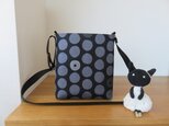りんごジャム様ご依頼品　ドット柄シンプルショルダーバッグ（ちょっと小さめ）