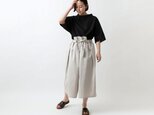 きるもの｜袴パンツ｜コットンツイル ライトグレー［unisex freesize］の画像