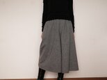受注制作　ウールツイードフレアパンツ　グレー