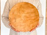 木のお皿、カッティングボード（大きな丸）8の画像