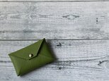 ✉L.A.Nが作ったCCB leather case ✉【牛革　リーフグリーン系】の画像