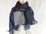 ●1点もの●three cloth leathrbelt stole(2020aw-b)