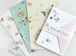 ＊虹色紫陽花 3種のレターセットの画像