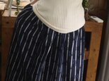 藍染久留米絣スカートの画像