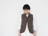 Ojisan vest  Women size / brownの画像