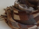 手織りカシミアストール・・brownsの画像