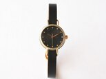 iroha 黒 真鍮シンプルケース（受注生産）| ハンドメイド腕時計の画像