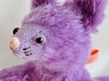 シャトン・レザン　子猫のぬいぐるみ　プレゼント　ギフト　ねこ　こねこ　紫の画像