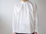 weather cloth cotton linen/raglan shirt/white/size1の画像