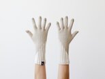 % PERCENT 手袋（FIT：ベージュ・ホワイト）ギフトBOX付 スマホ対応 裏起毛　グッドデザイン賞受賞の画像