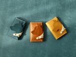 可愛い柴犬ー手作り天然革小型カードケースの画像