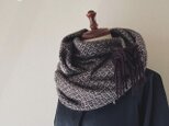 Shawl [手織りカシミヤ×ヤクショール]　ブラウンの画像