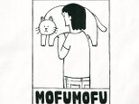 半袖Tシャツ 猫選べます『猫のおなかモフモフ・女子』メンズ レディース