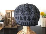【norisuke7さまオーダー品】北欧トラディショナルベレー帽　【グリノアール】の画像