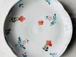 春色　6.5寸輪花皿