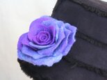 薔薇のフェルトコサージュ　violetの画像