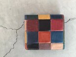 BLOCK PATCHWORK OLD MINI WALLETの画像