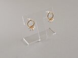 ●〔14kgf〕サークルパールノンホールピアス(TM-E097C)の画像