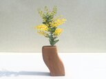 木の花瓶【タモ】の画像