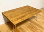 天然木の折りたたみローテーブル【70cmx45cm】