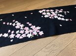 ヴィンテージ着物からタペストリー　いつもの様に桜がの画像