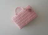 pink organdy ribbon bag