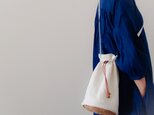 Linen pochette　【受注制作】　巾着型リネンポシェットの画像