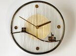 『真鍮の町』_ステンドグラス時計の画像