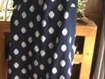 久留米絣ふんわり袖のワンピースの画像