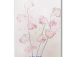 「スイートピーの春のこころ」春 ほっこり癒しのイラストポストカード2枚組　No.1311の画像