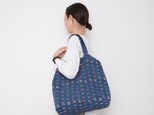 Hand block print kinchaku bag / sankakuの画像