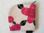 型染め 財布「木に咲く花」の画像