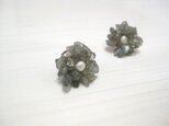 さざれピアス（ラブラドライト）