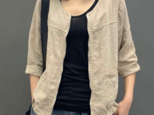 春 アウターカーディガン 薄い長袖リネンアイスシルク ショールコート トップス レディース シャツ 通学 通勤 夏