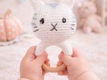 おもちゃ ねこ ガラガラ ラトル 0歳 男の子 女の子 編みぐるみ 出産祝い