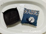 z120●ピンクッション（本革＆ミナペルホネンファブリック）の画像
