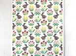 patterned papaer -spring flowers- 4枚入りの画像