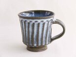 しのぎ手マグカップ(白わら灰)/オーダー受付可の画像