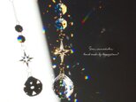 星降る夜に*星とスワロフスキーのサンキャッチャー/ゴールドの画像