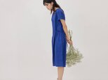 Mariam コットン ウエスト タイロープ ドレス グリーンの画像