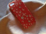 布張り　iphone4/4sケース（バード　あかね）