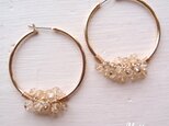 Hoop pierced earrings … citrineの画像