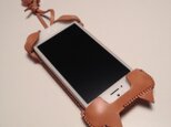 iPhone 5s用の猫型ケース／飴色の画像