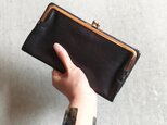 【予約】GAMAGUCHI WALLET LARGE  BLACKの画像