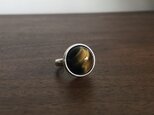 tigers eye ring (round)の画像