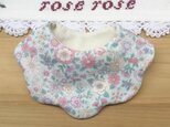 爽やかな花柄♪オーガニック♪ふわふわやわらかスタイ♪の画像