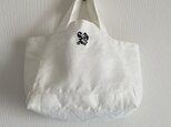 french linen tote bag - embroideryの画像