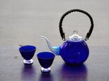 瑠璃色の酒器セット