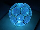 多面体ミラー万華鏡　サッカーボール多面体　内蔵LEDが非接触で光ります