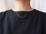 送料無料【K14gf・受注制作】レッドコーラルのミニマムネックレス・redcoral